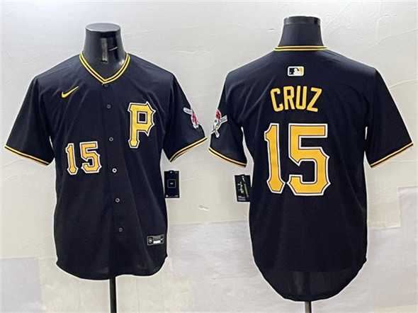 Men%27s Pittsburgh Pirates #15 Oneil Cruz Black 2025 Limited Stitched Jersey->pittsburgh pirates->MLB Jersey